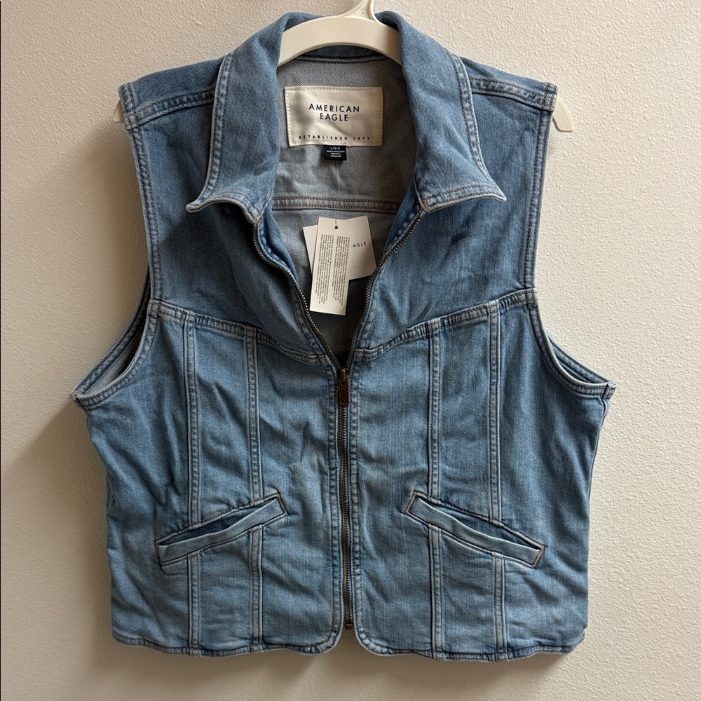 American Eagle Denim Vest